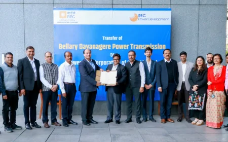 RECPDCL Hands Over Bellary Davanagere Power Transmission SPV to PowerGrid