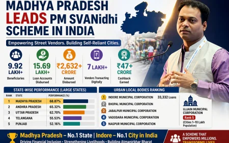 Madhya Pradesh Leads PM SVANidhi Rollout; Tops Among Large States in India