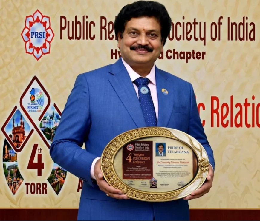 NLC India CMD Shri Prasanna Kumar Motupalli Conferred “Pride of Telangana” Award