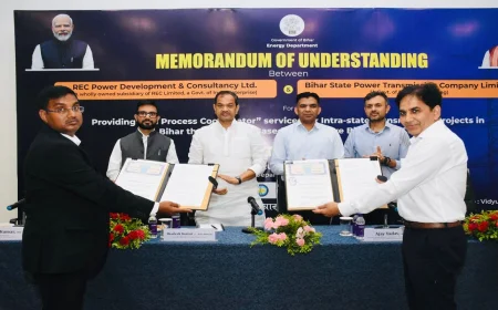 RECPDCL and BSPTCL Sign MoU to Revolutionize Bihar’s Power Transmission Infrastructure