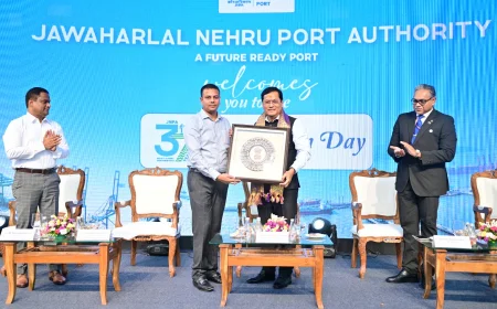 JNPA Celebrated 37 Years of Serving the Nation Through Maritime Excellence in the presence of Shri Sarbanada Sonowal, the Hon’ble Union Minister of Ports, Shipping and Waterways