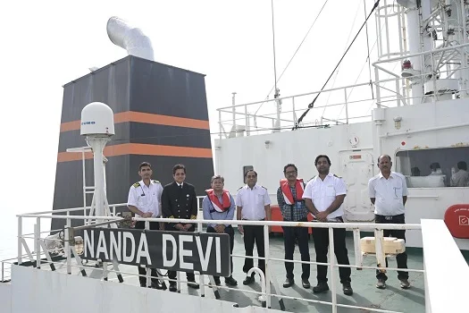 Securing India's Energy Lifeline: MT Nanda Devi Arrives at Vadinar for Crucial LPG Transfer