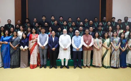 2025-Batch IFoS Officer Trainees Call on Prime Minister Narendra Modi
