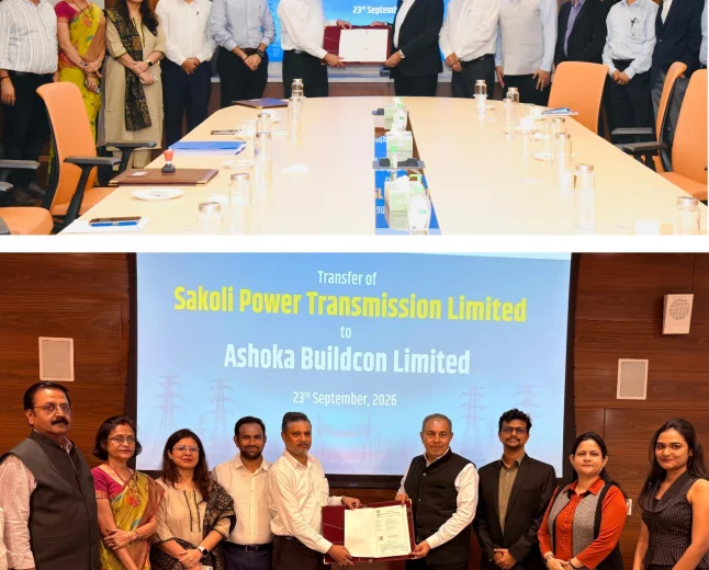 RECPDCL Hands Over Two Special Purpose Vehicles to Successful TBCB Bidders — Barmer HVDC Power Transmission Limited to M/s Power Grid Corporation of India Limited and Sakoli Power Transmission Limited to M/s Ashoka Buildcon Limited