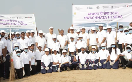NALCO Directs Mega Beach Cleanliness Drive at Puri Under Swachhata Hi Seva Campaign